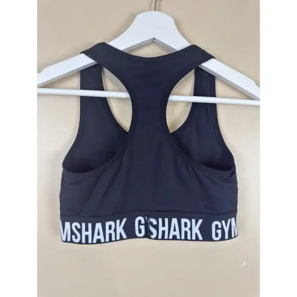 Gymshark Black Racerback Sports Bra Women’s Approx XS/S – Workout Fitness - Picture 3 of 7